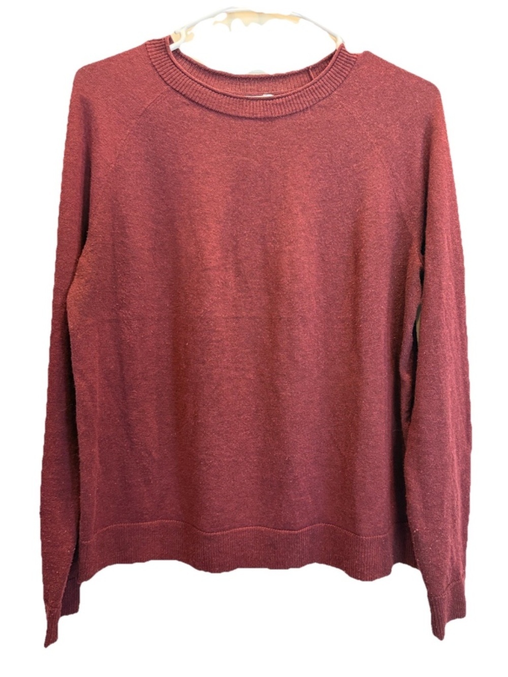 Smartwool Women’s Sweater-Cherry Heather (Maroon)-Small